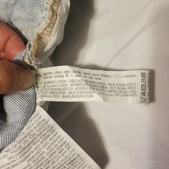 NWT Zara Denim Shorts Women's Size 4 Color Light Blue - Picture 10 of 10